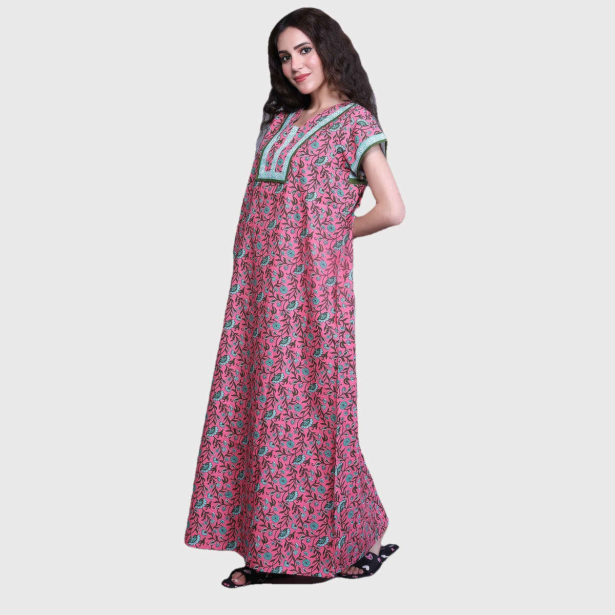 Evolove Women's Nighty Peach LNGCO3300RP-L