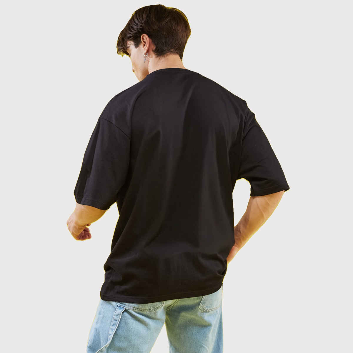 Smartees Men's Printed T-shirt | Style No 34 | Black - XL