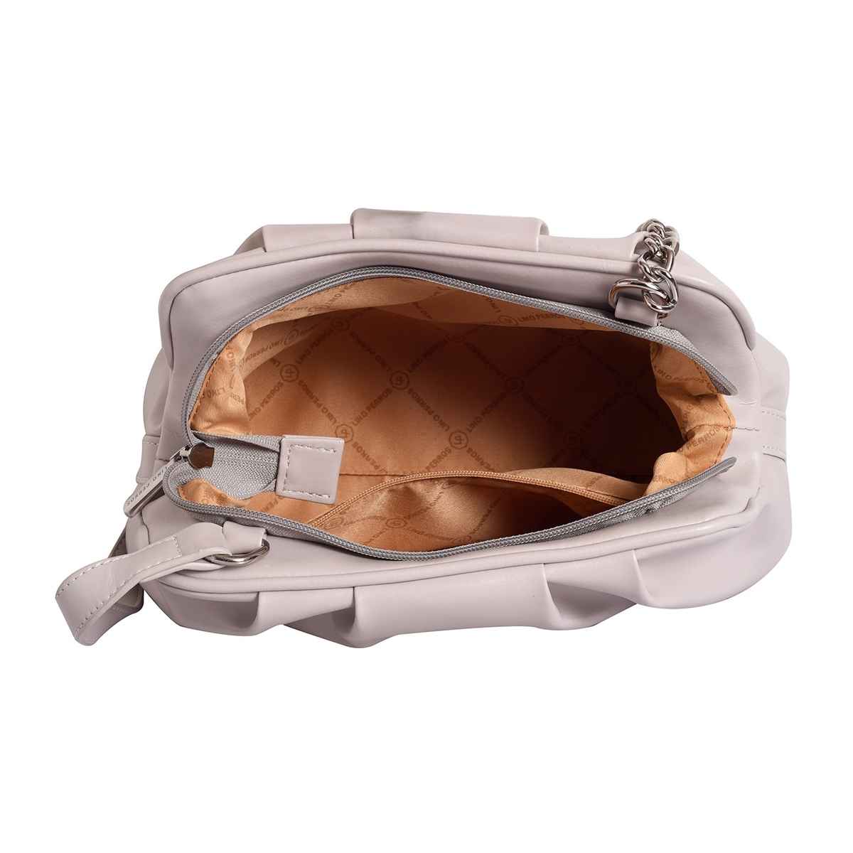 Lino Perros Women's Pleated Shoulder Bag | Off White