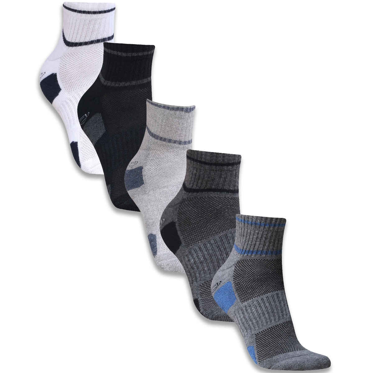 Dollar Men's Cotton Ankle Length Socks | Multicolour - Free Size