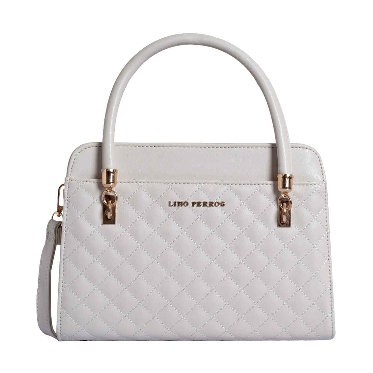 Lino Perros Women's Satchel | LWHB02330 | White
