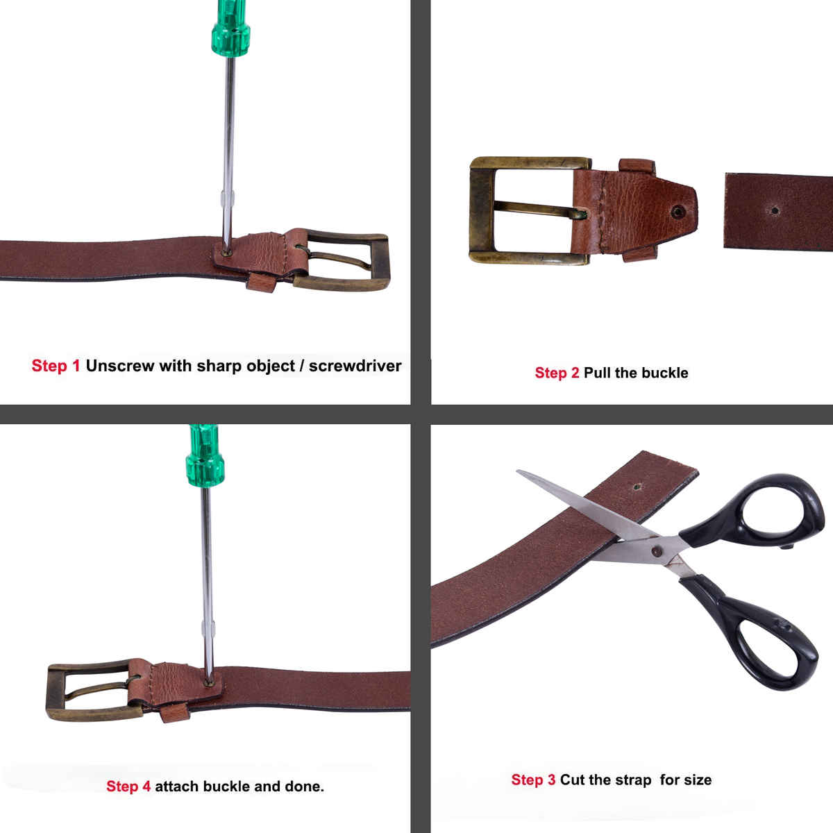 URBAN FOREST Men's Textured Casual Leather Belt | Tan