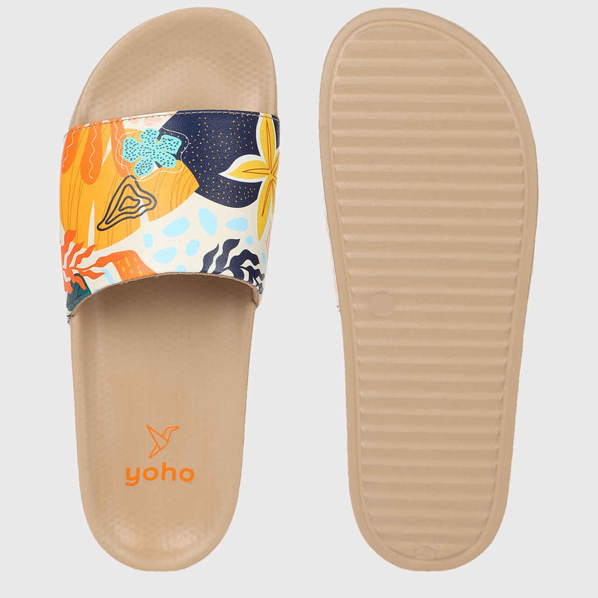 Yoho Women Sliders Tropica | Beige | UK 7