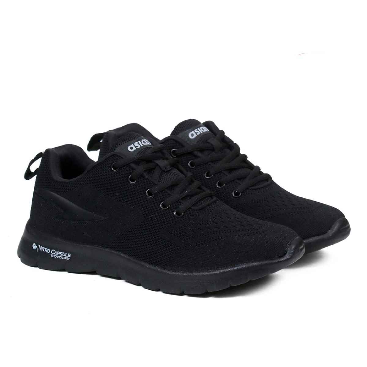 Asian Delta-21 Men Sports Shoes Black (Size-6)