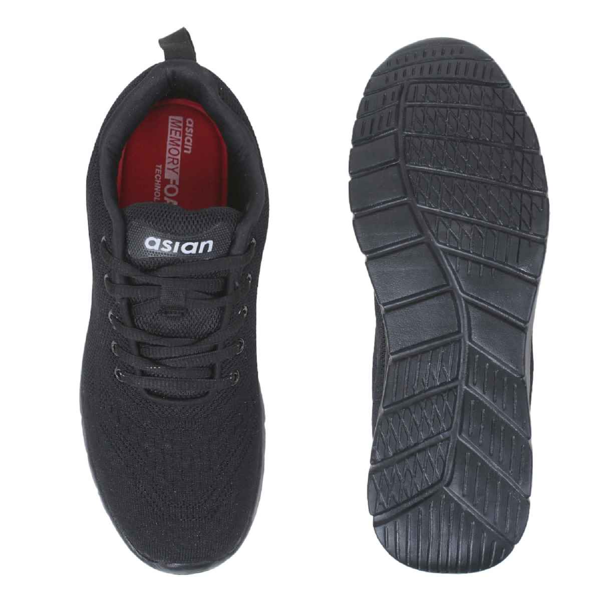 Asian Delta-21 Men Sports Shoes Black (Size-6)