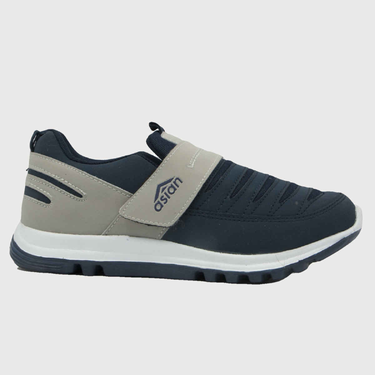 Asian Men s Superfit Navy Velcro Shoes | UK-9