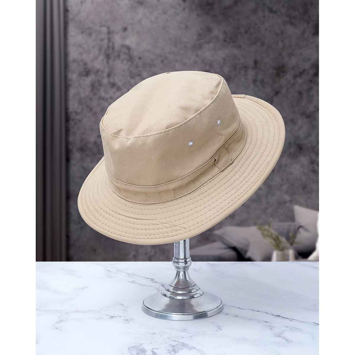 Infispace Men's Sports Umpire Bucket Sun Hat Beige Color