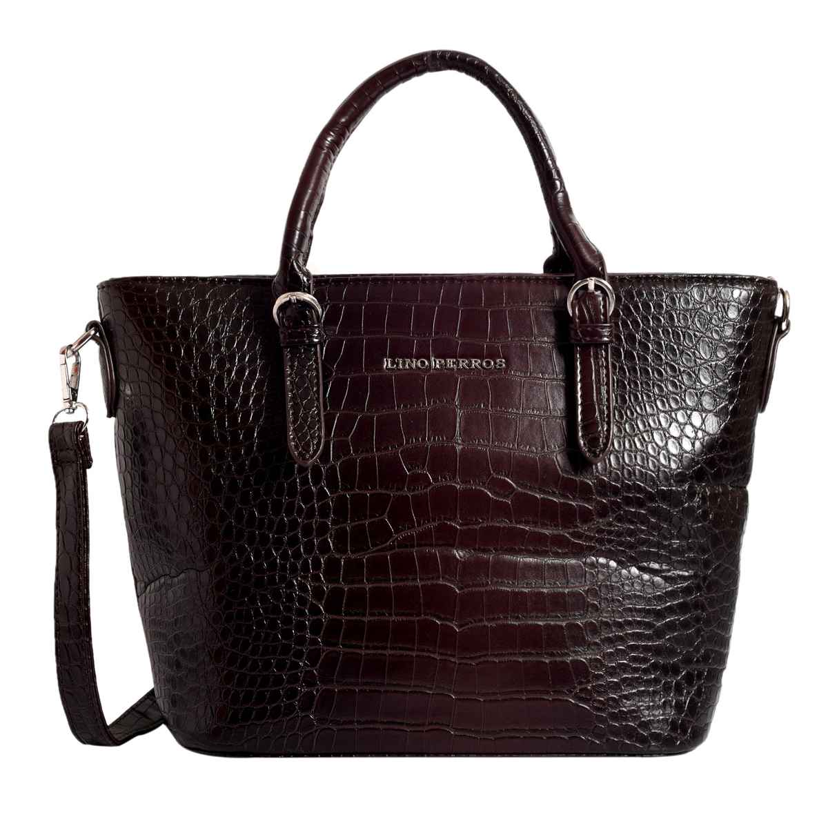 Lino Perros Women's Satchel | LWHB02395 | Brown