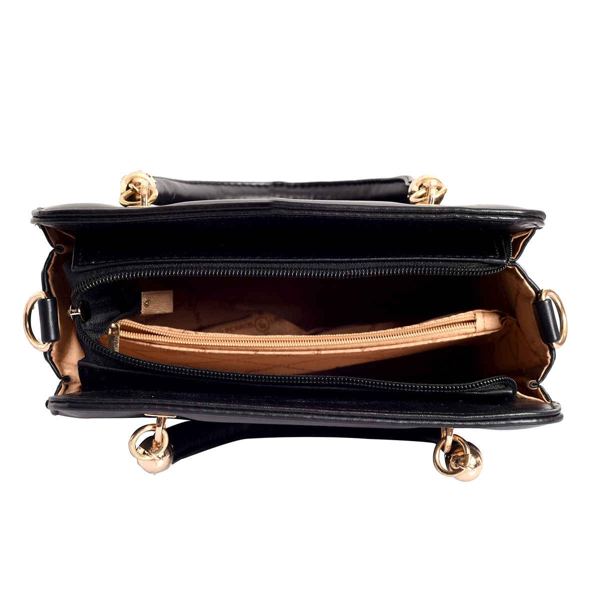 Lino Perros Women's Satchel | LWHB02250 | Black