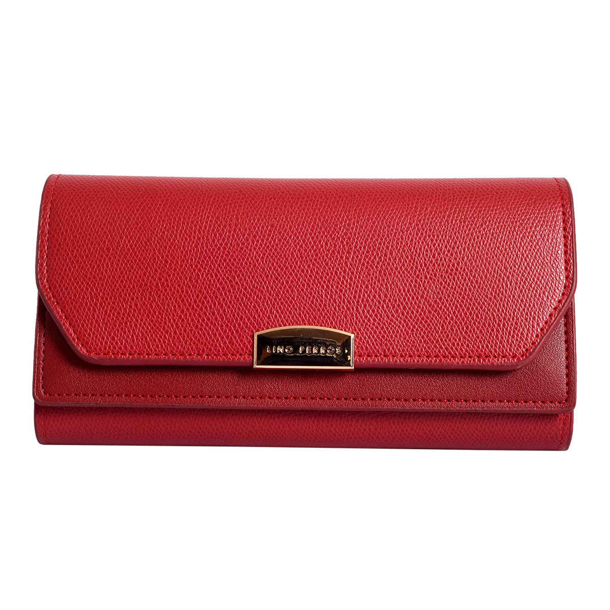 Lino Perros Women's Solid Wallet | LWPR00417 | Red
