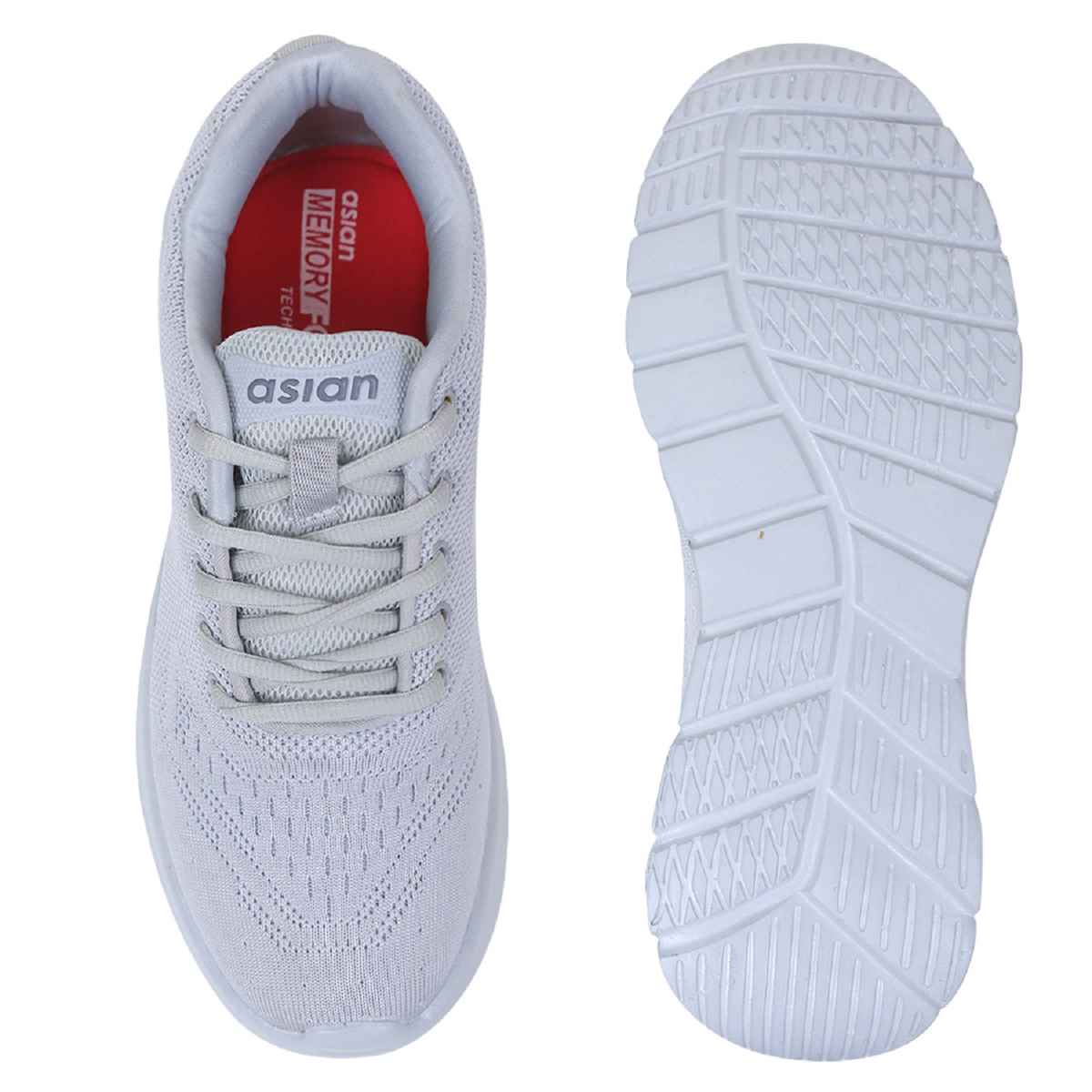 Asian Delta-21 Men Sports Shoes | Light Grey | Size-7