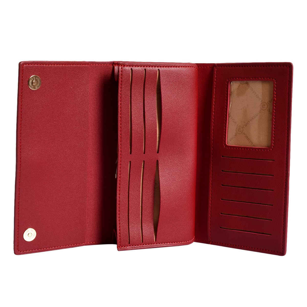 Lino Perros Women's Solid Wallet | LWPR00417 | Red