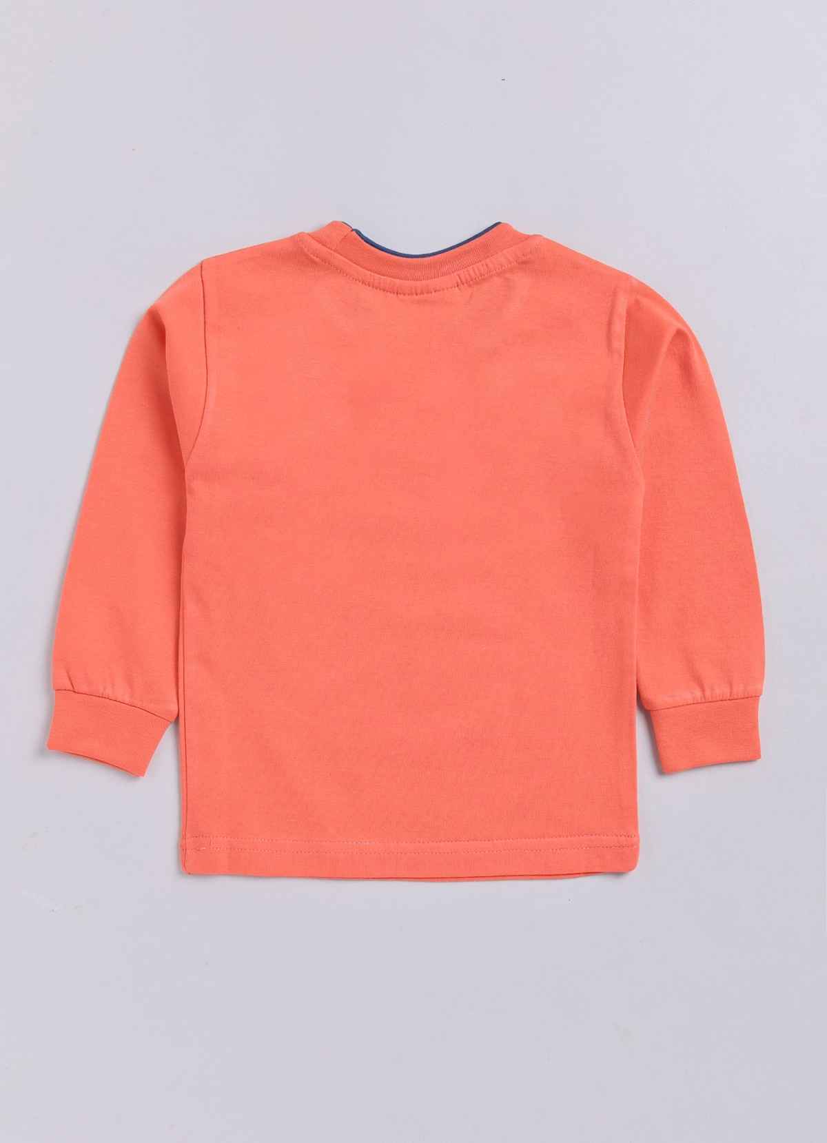 Mars Infiniti Boys Full Sleeve Tshirt & Trouser Pant | Orange | 18 - 24 Months