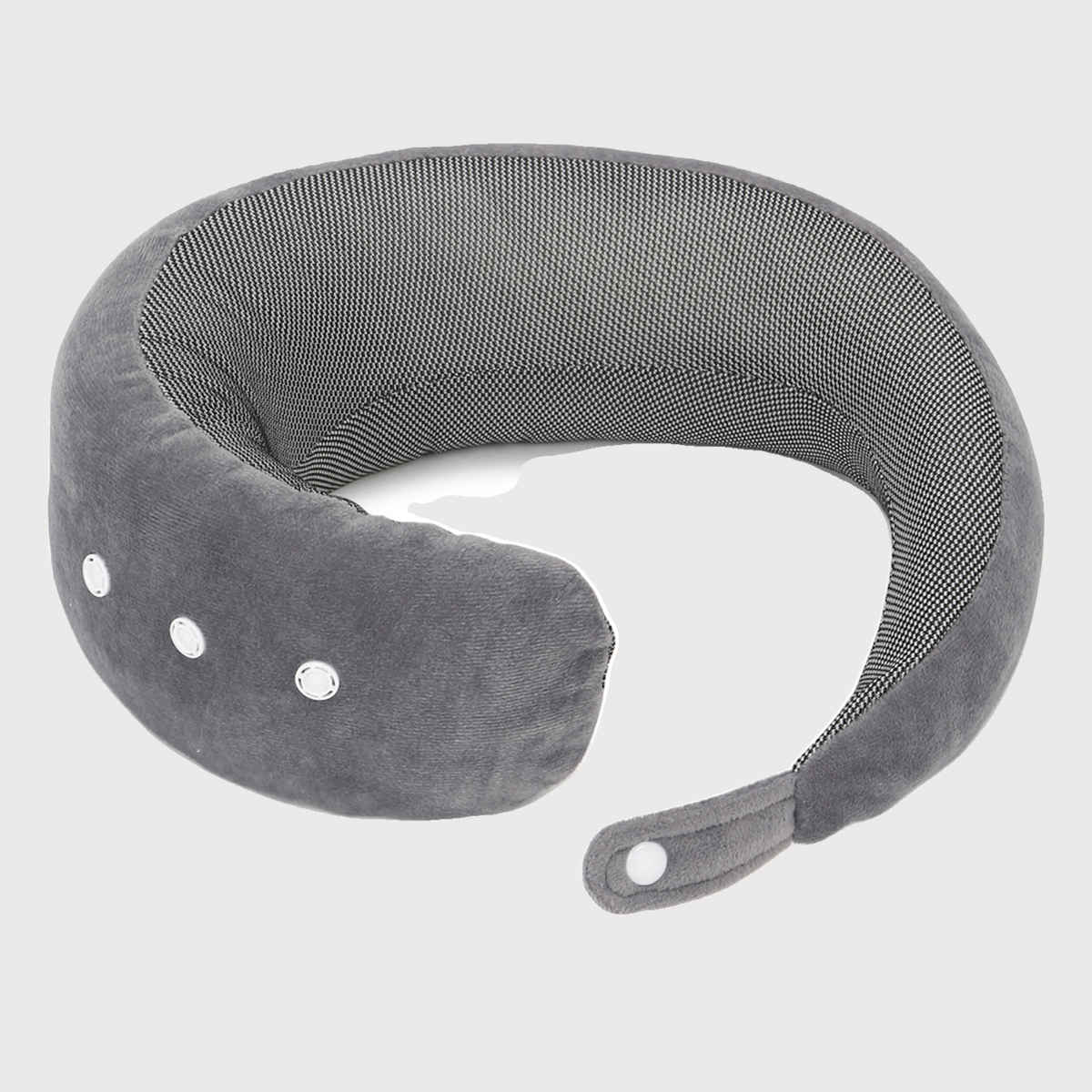 Kaaytee 100% Pure Memory Foam Travel Neck Pillow - Stable Neck Support | Grey