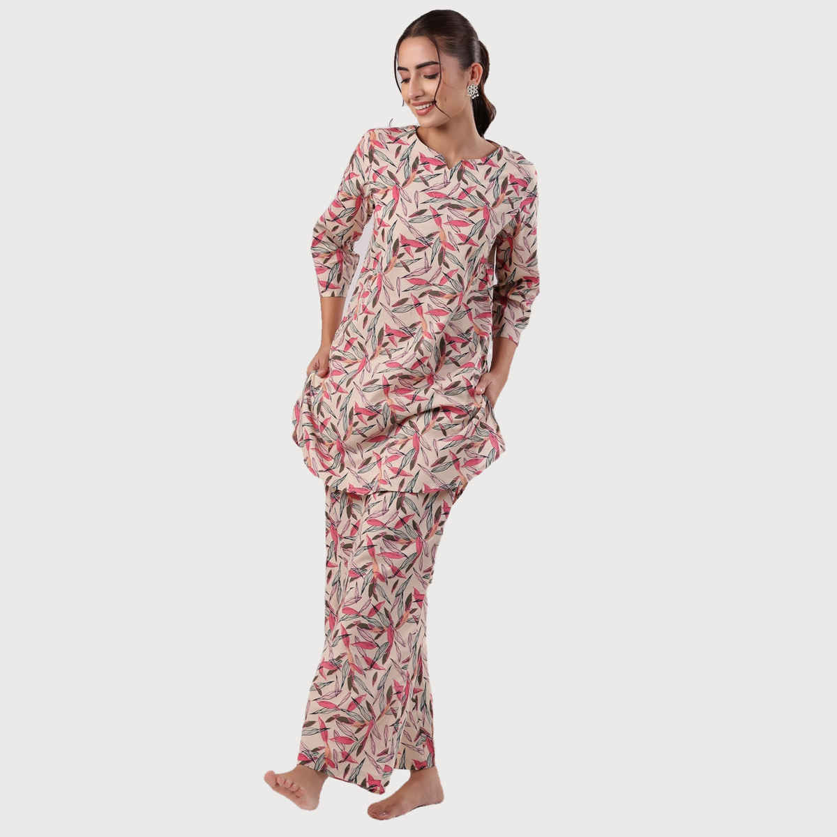 Sanskrutihomes Women Printed Colour Multicolor Night Suit SE-NSP-628 | S