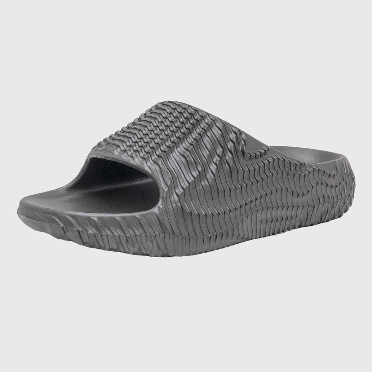 Red Tape Casual Sliders For Men | Relaxing Slip-On Support | Dark Grey | Size 9