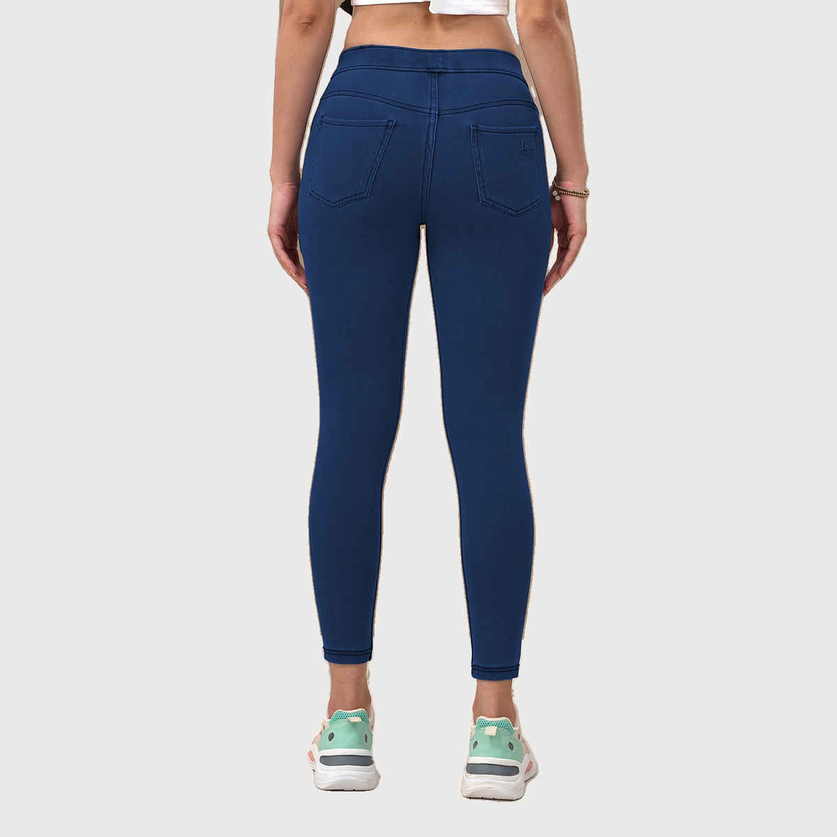 Lyra Women's Jeggings Flexi Denimz Pant | Medium Blue - L