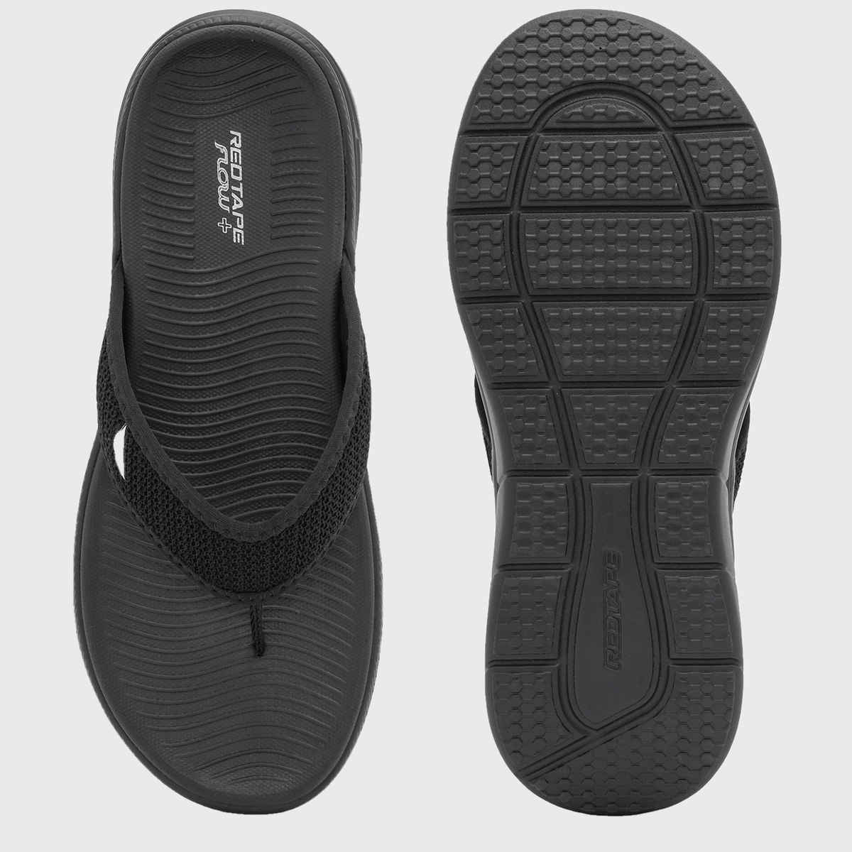 Red Tape Women's Sports Sandals | Refined Round-Toe Shape with a Relaxing Slip-On | Black - UK 4