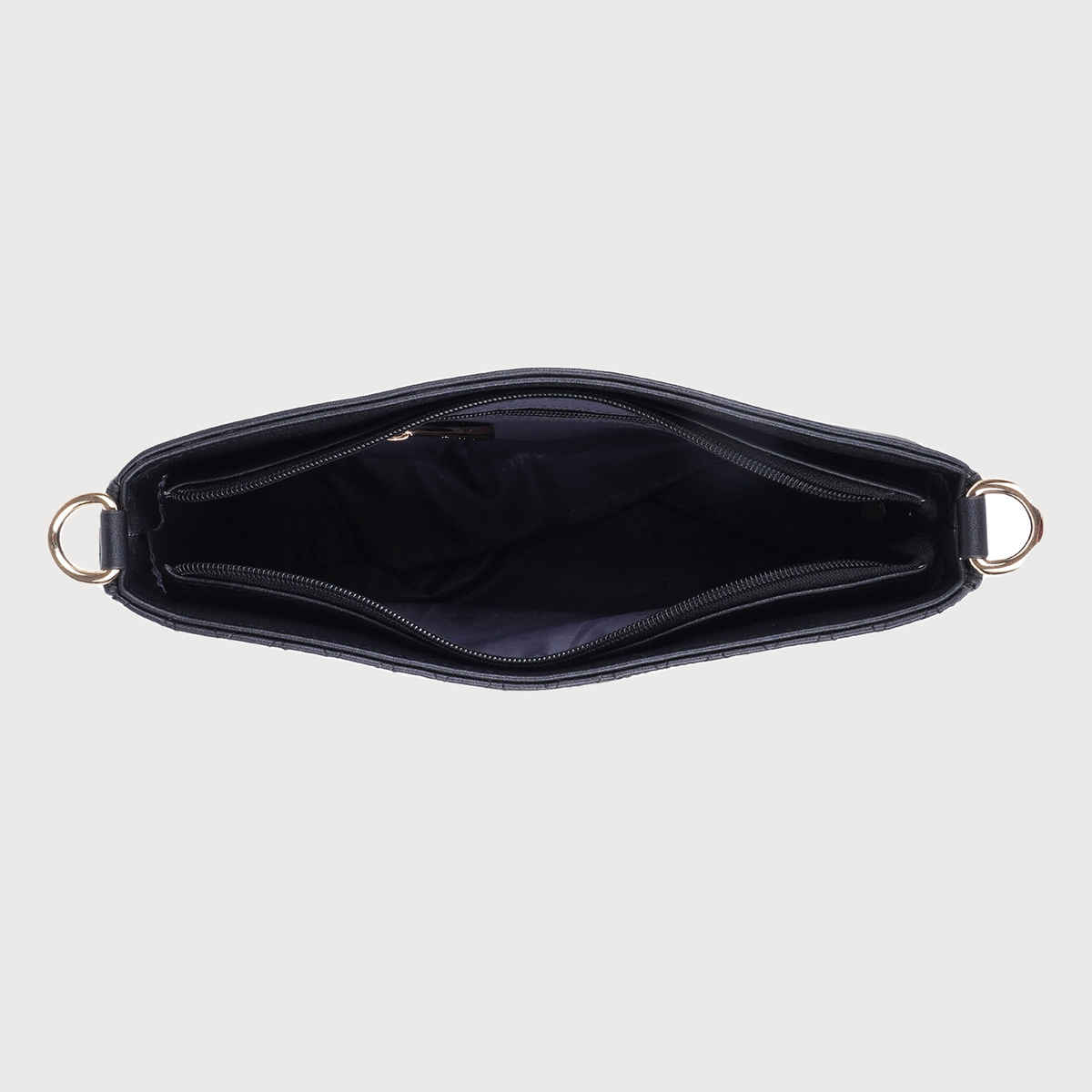 Metro Black Synthetic Sling Bag for Women | 66-179-11