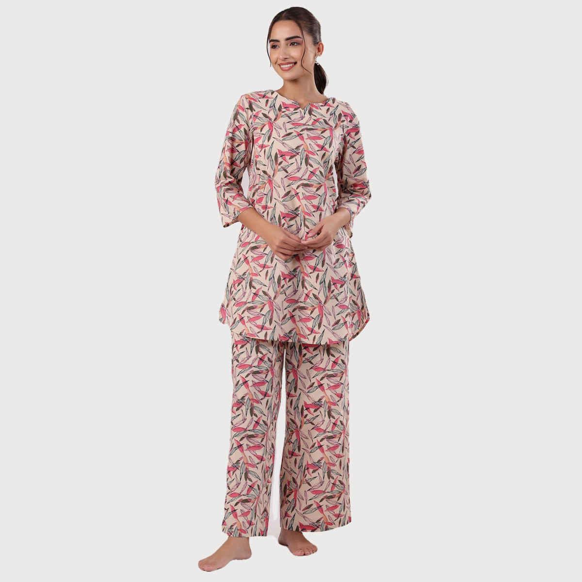Sanskrutihomes Women Printed Colour Multicolor Night Suit SE-NSP-628 | M
