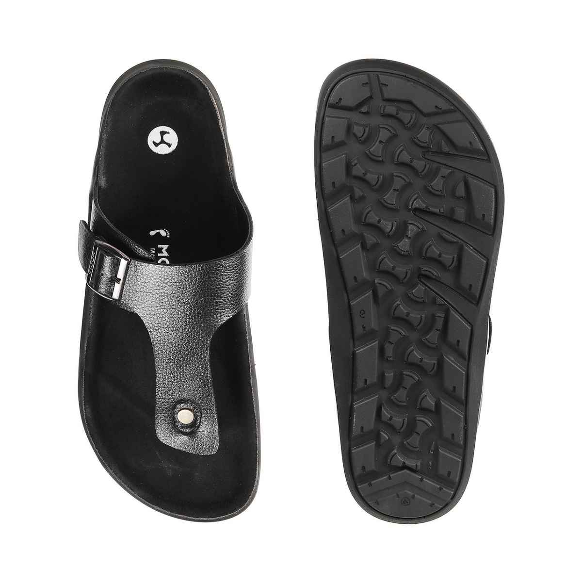 Mochi Men Black Color Slip On Ethnic | Size UK 7 | 16-753