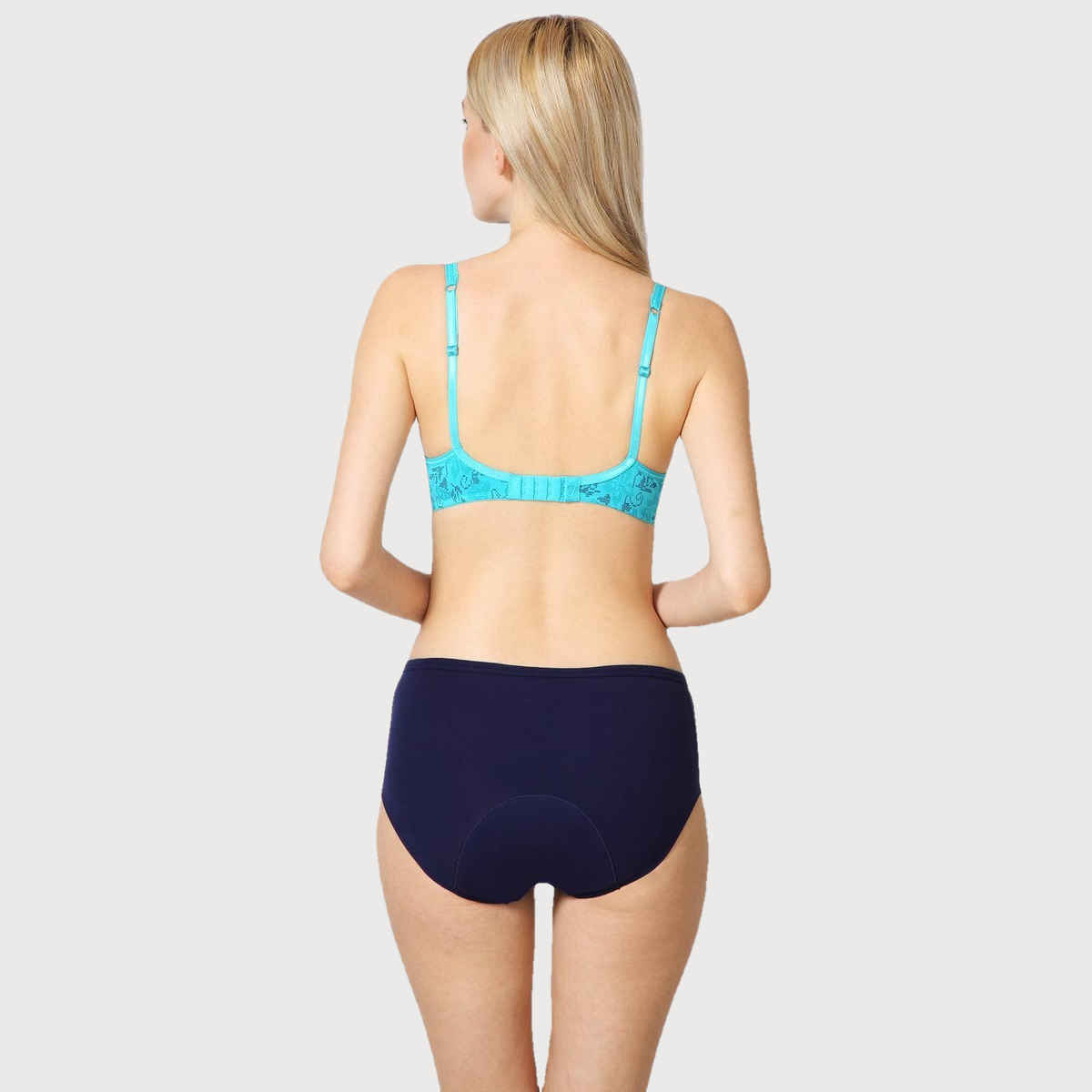 Van Heusen Women Navy Solid Anti Bacterial High Absorbance Stay Dry Period Panty - S