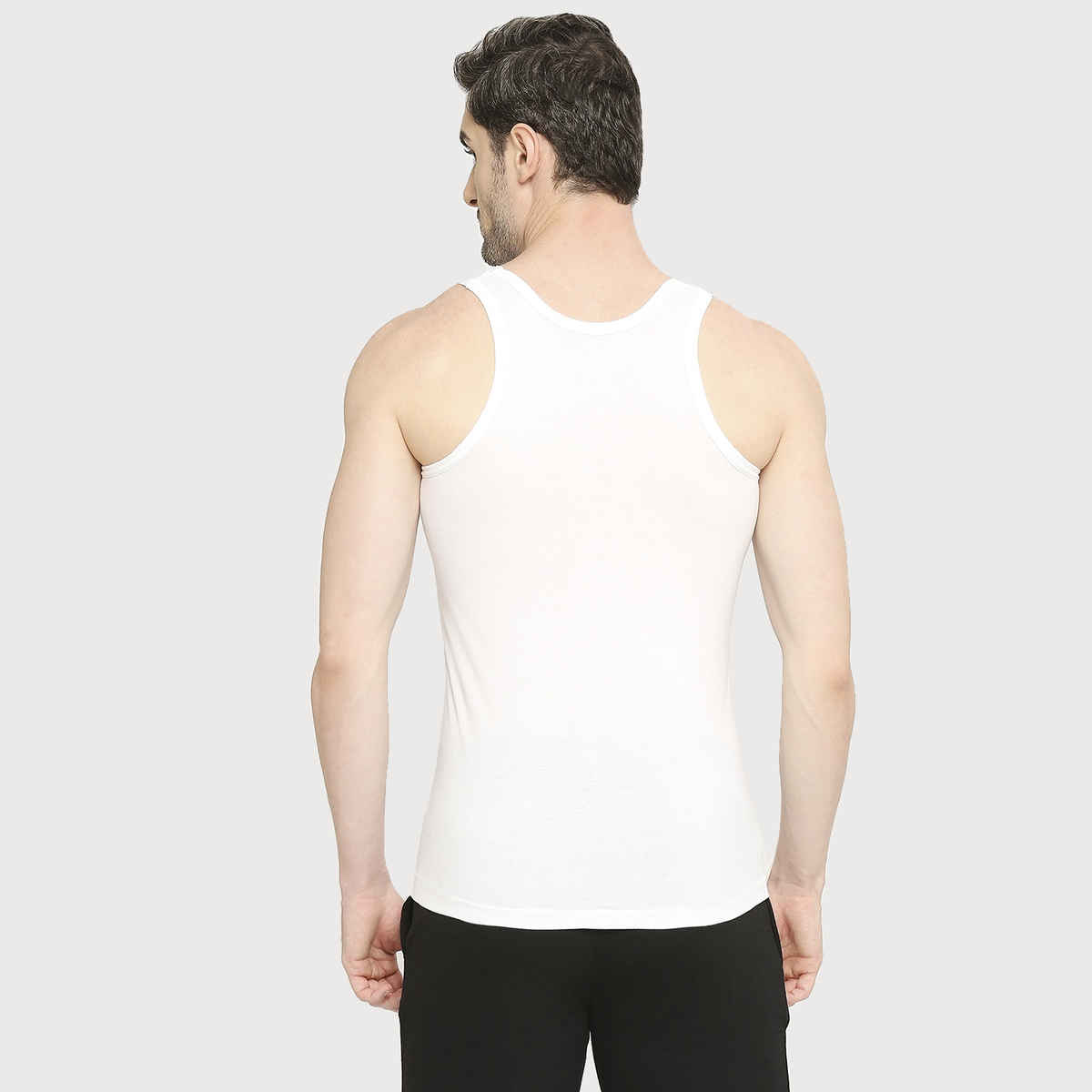 Vip Mens Vest Bonus Premium Rn | Pack of 2 | 75 cm | White
