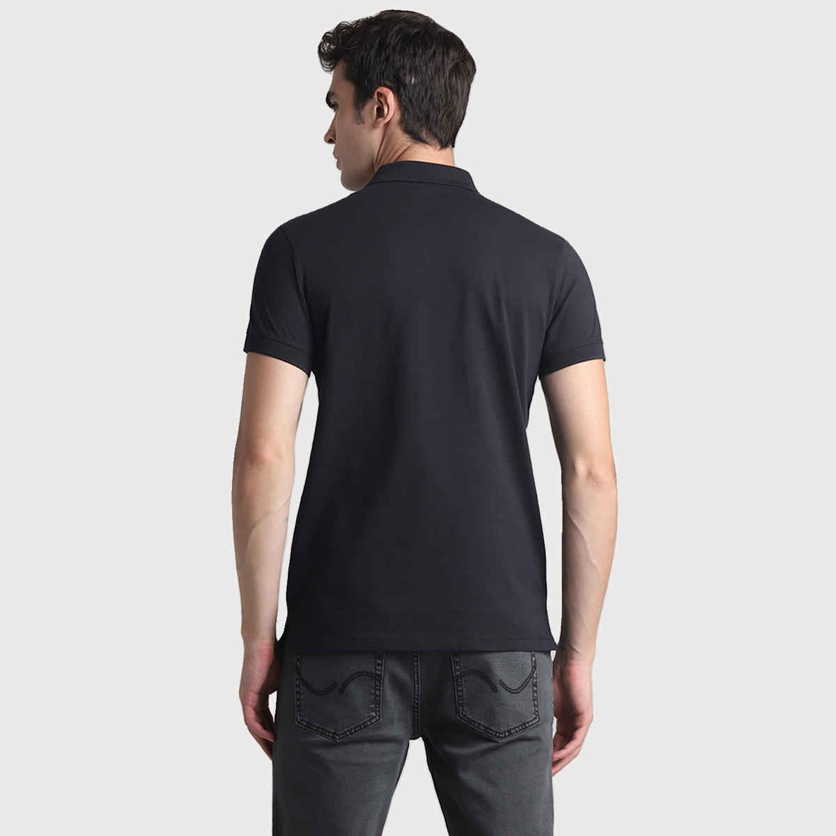 Jack & Jones Men's Slim Fit Polo | Black - S