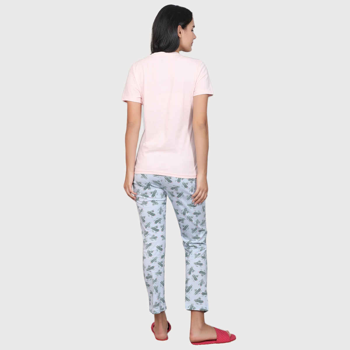 Evolove Women's Pajama Set Blue NPSKN1640BE-L