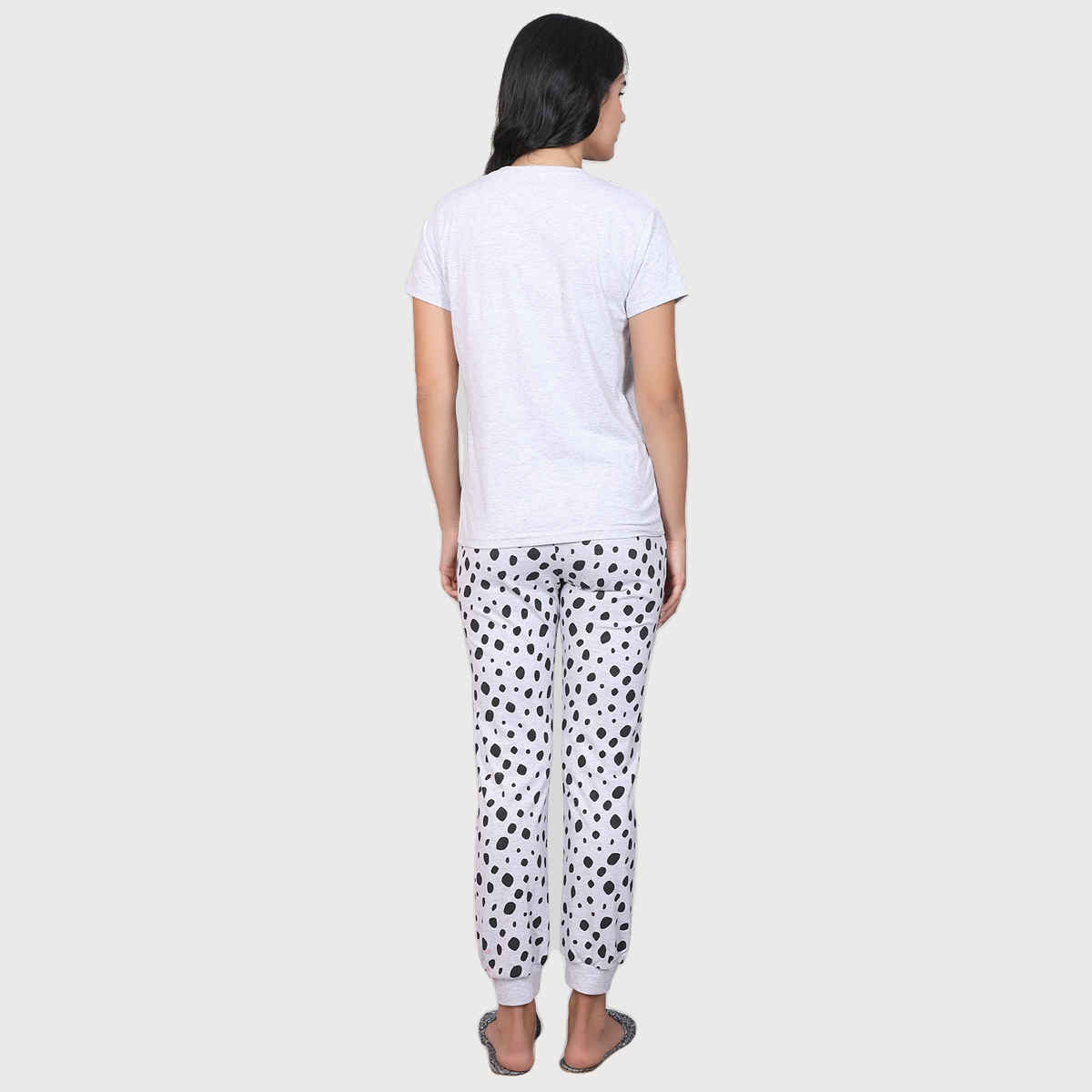 Evolove Women's Pajama Set Off White NPSKCS23S6003-L