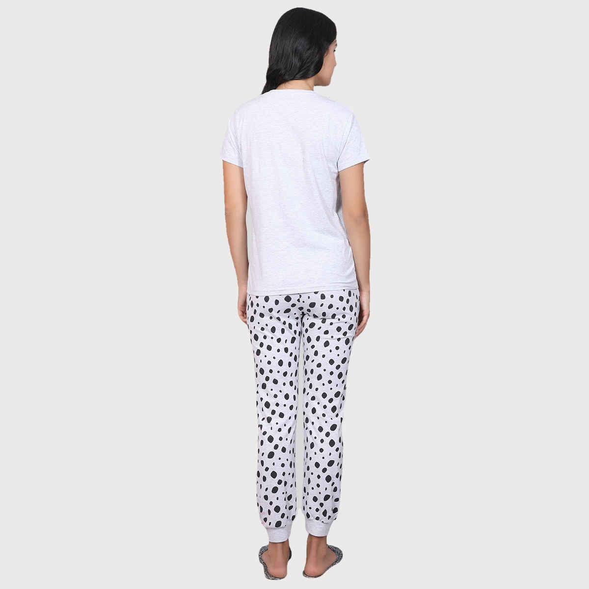Evolove Women's Pajama Set Off White NPSKCS23S6003-M