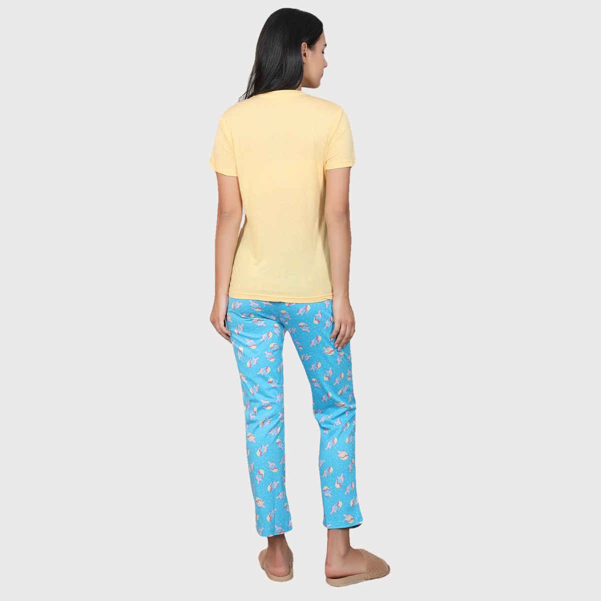 Evolove Women's Pajama Set Blue NPSKN1641BE-L