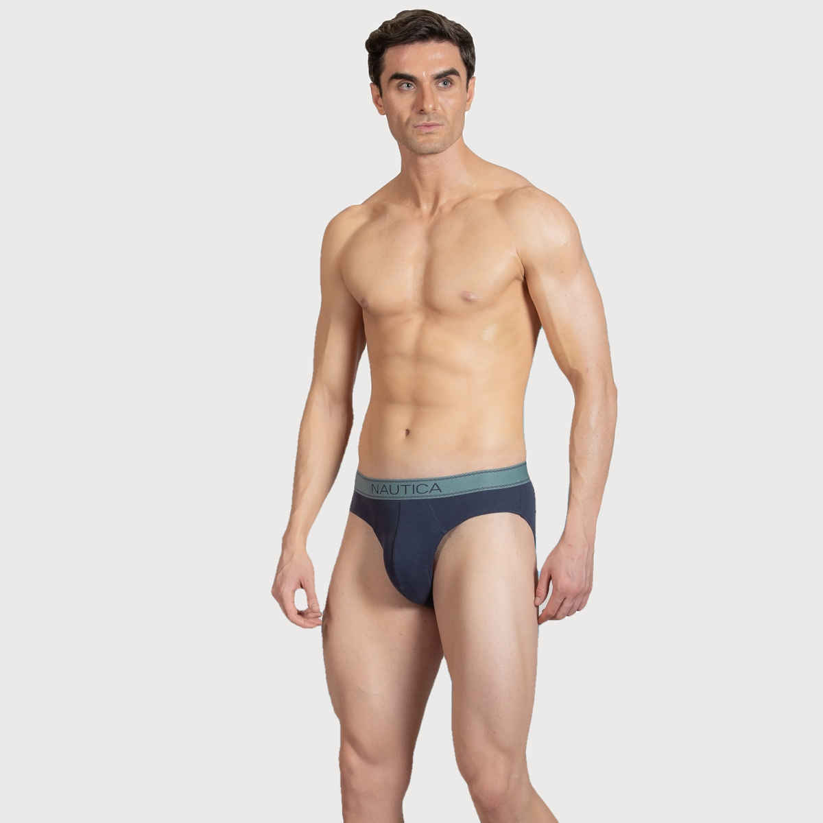 Nautica Men's - 1PP-RBF02 Rib Brief-05-S PBLU | Blue - S