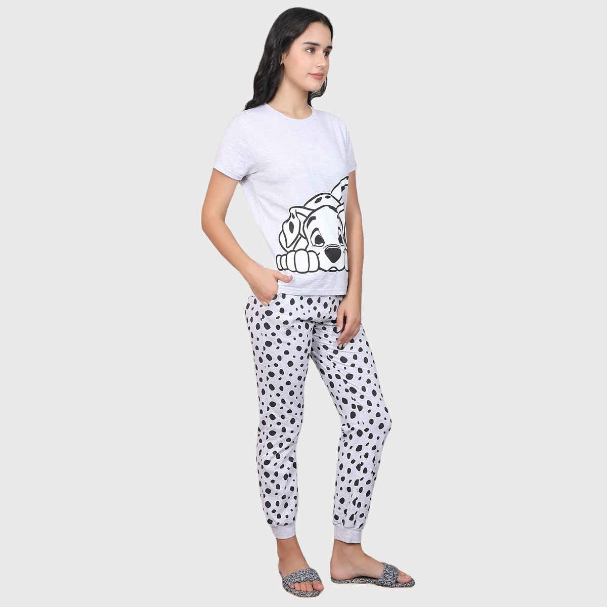 Evolove Women's Pajama Set Off White NPSKCS23S6003-XL