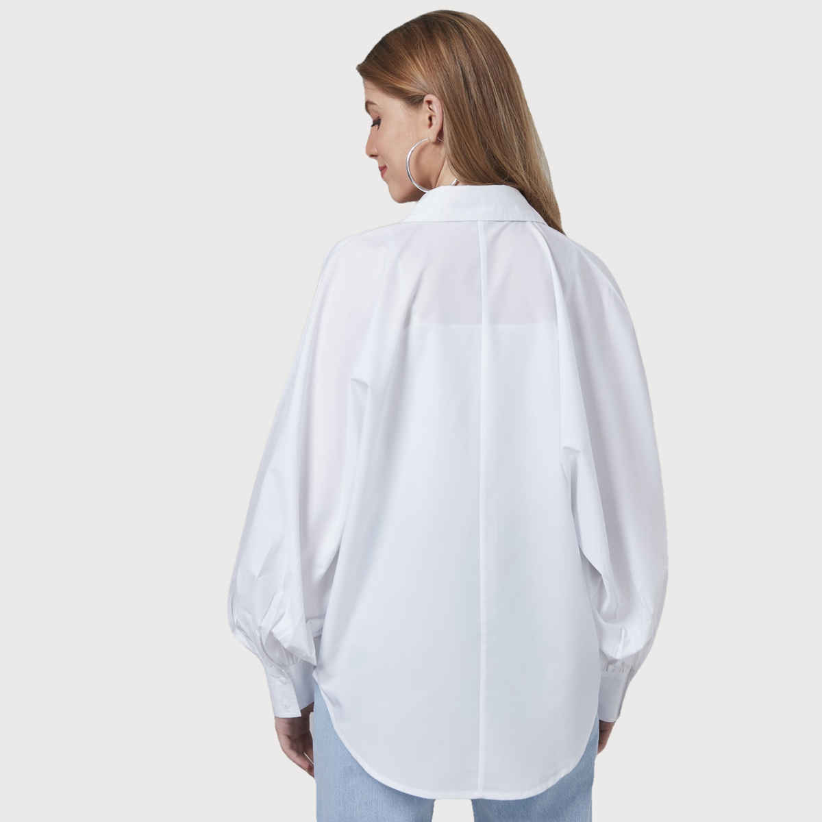 Style Quotient Women Oversize White Cotton Shirt | XL | AW22SQCINDY - White
