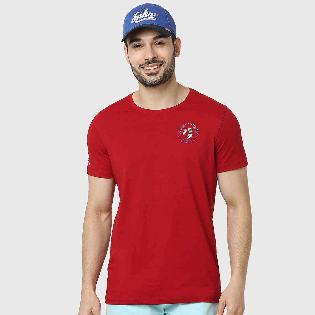 Spykar Royal Blue Caps for Men's | MACAPAS014