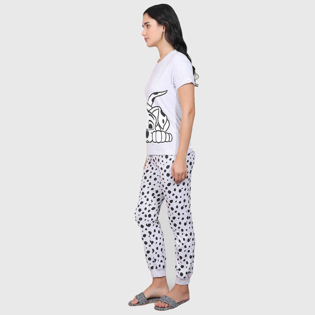 Evolove Women's Pajama Set Off White NPSKCS23S6003-XL