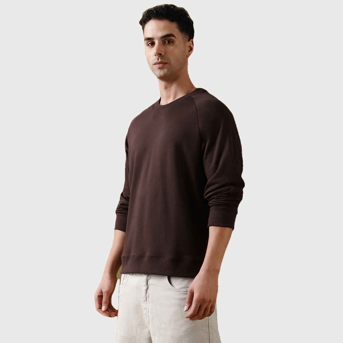 Dillinger Men's T-shirt Raglan Sleeve Oversized Pure Cotton | Brown - L