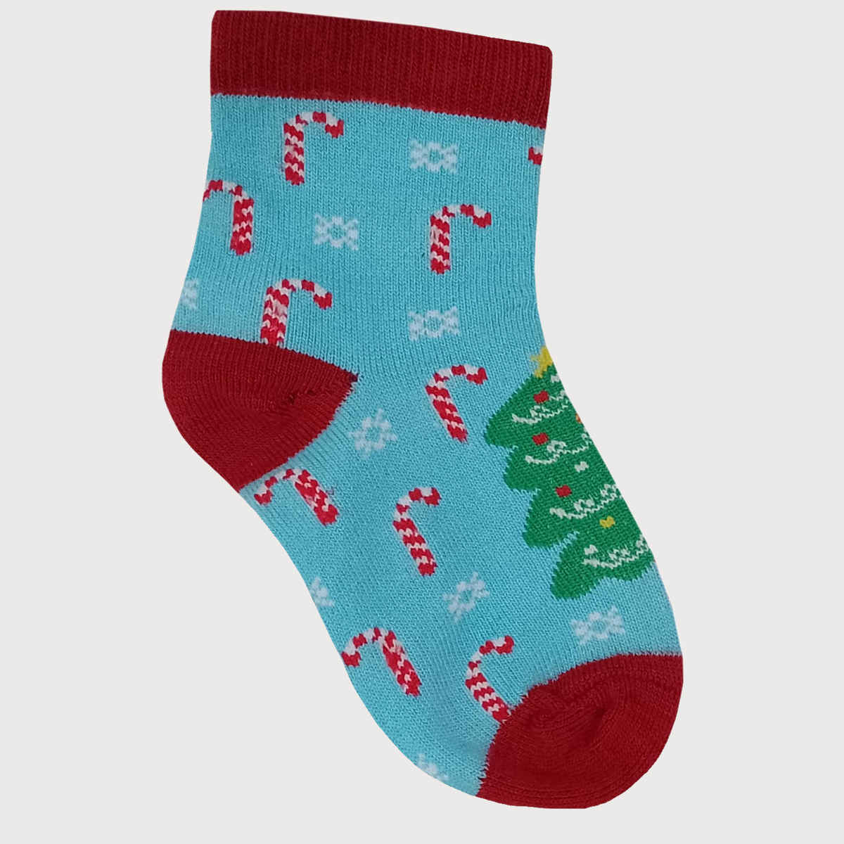 Beyond Unisex Patterned Cotton and Elastane Ankle Length Socks | Navy and Sky Blue | 6 - 8 years