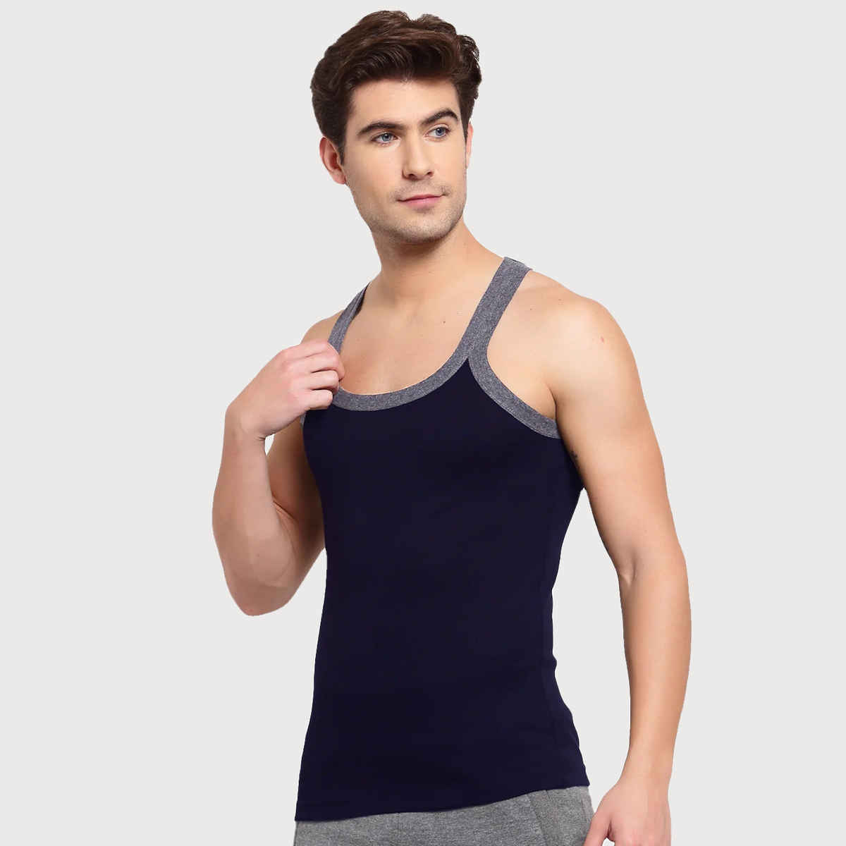 Sporto Pack Of 1 Men Vest | Navy - L