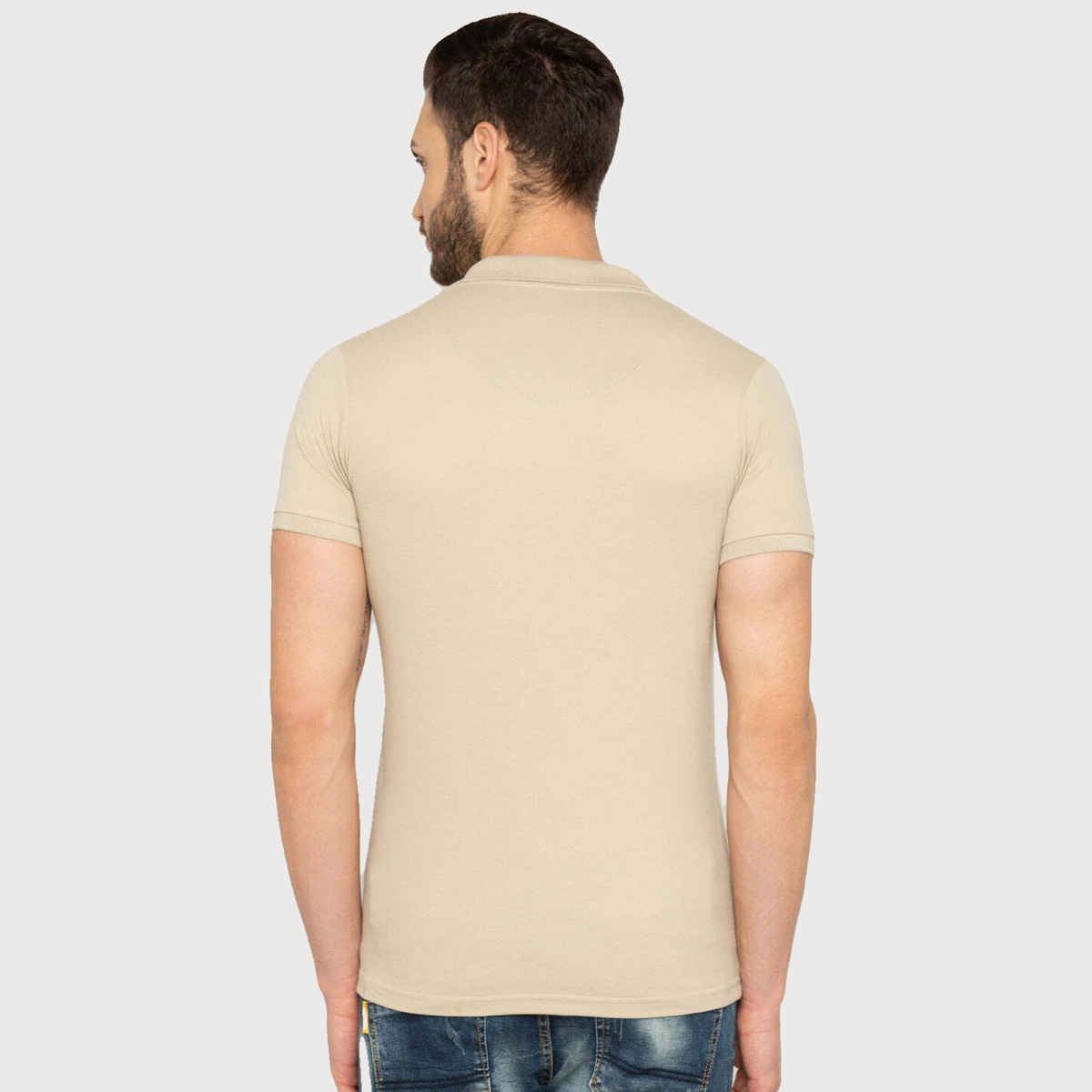 Status Quo Men Polo T-shirt - Cement | Slim Fit | XXL