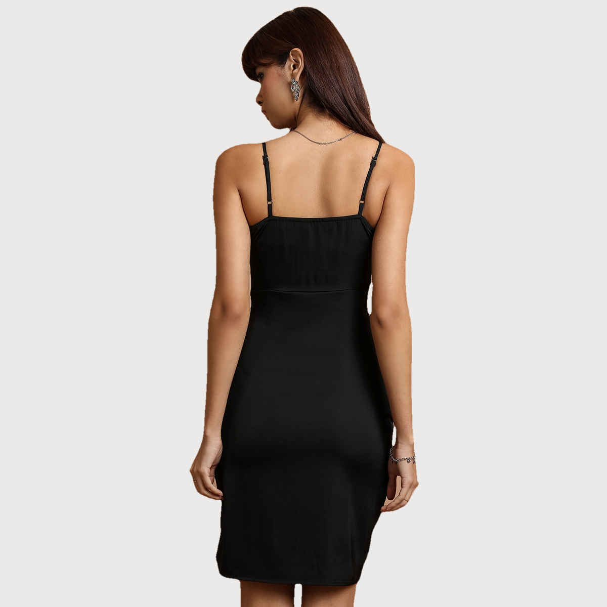 Ketch Women's Sleeveless Ruched Sheath Mini Dress | Black - S