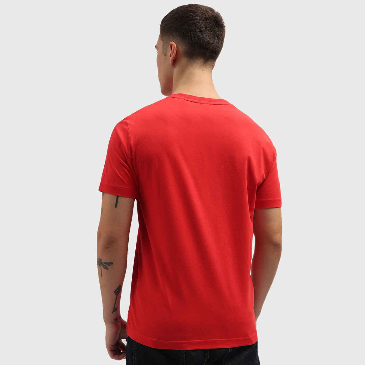 De Tees Men's IPL RCB Half Sleeve T-shirt | Red - L