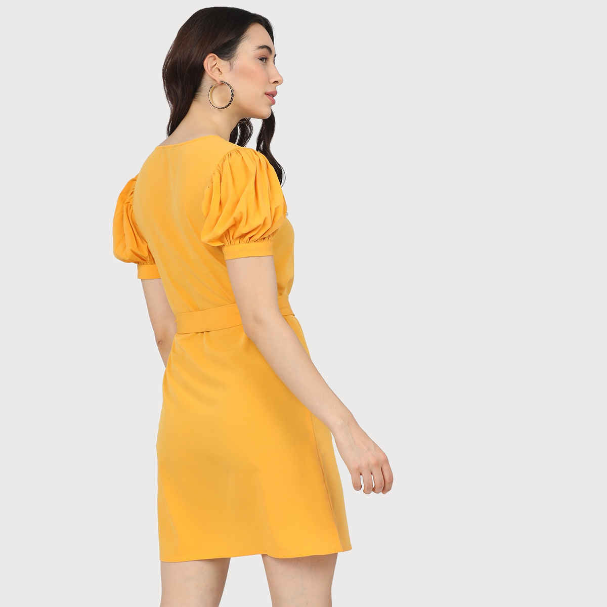 Tokyo Talkies Women's Mustard Maxi Dress | Yellow - XL
