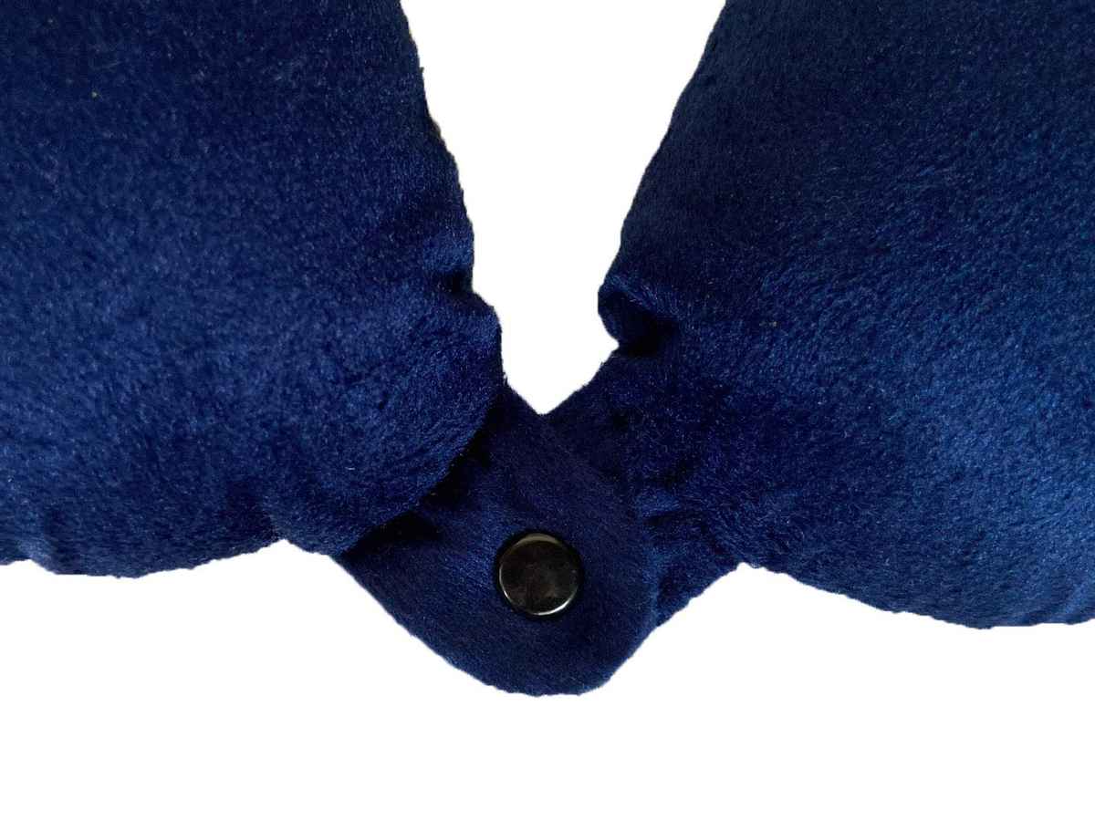 Lushomes Neck Pillow for Travel - Blue | with Polyester filling | 12 x 12 inches