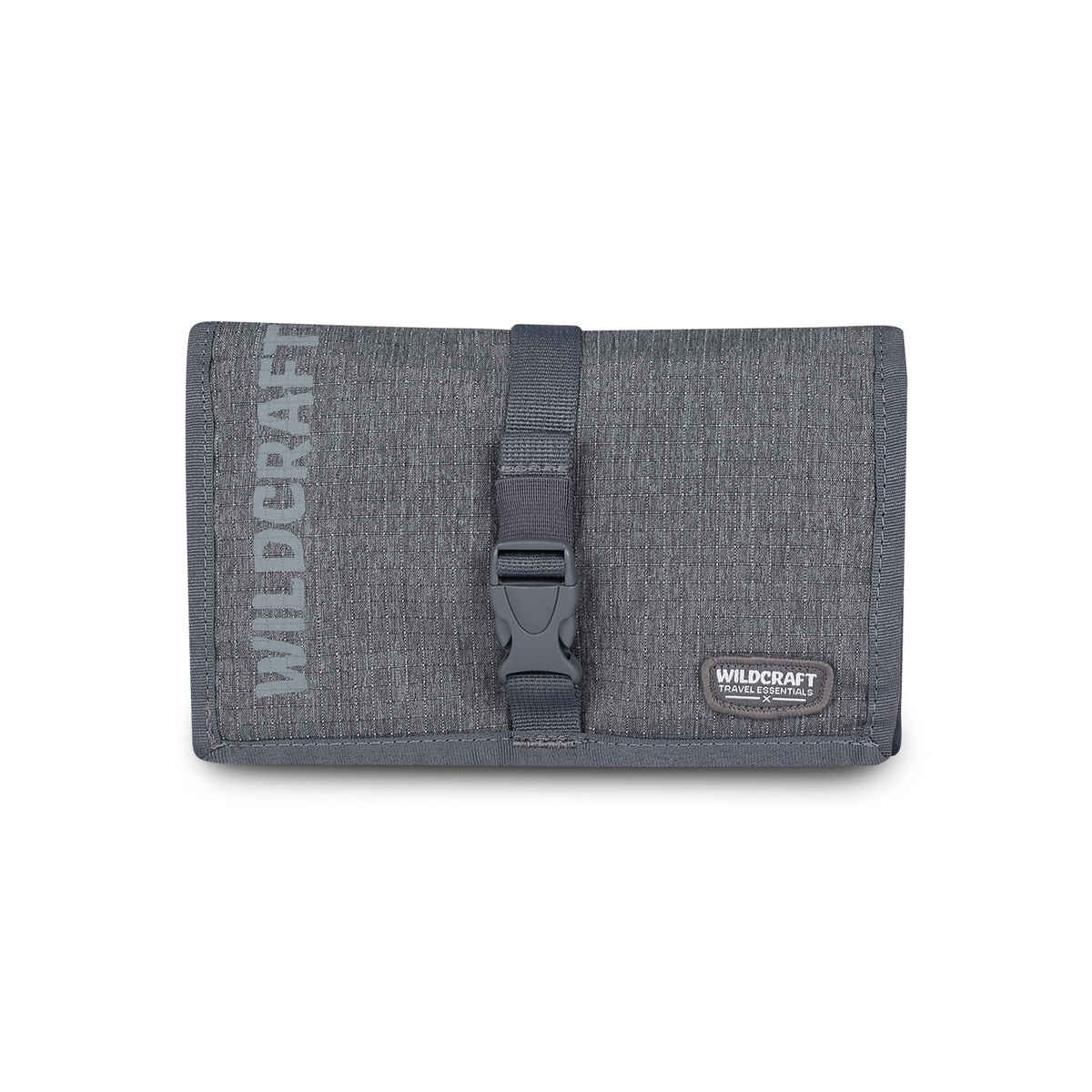 Wildcraft Unisex Textured Nylon 10 L Travel Toiletry Kit | Light Grey - Free Size