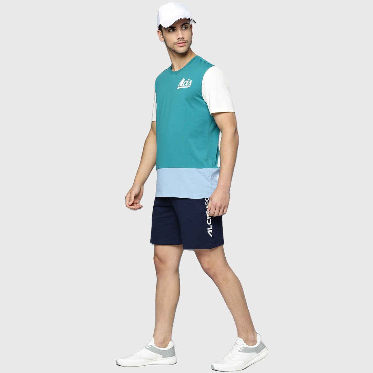 Alcis Men's Round Neck T-shirt | Teal - M