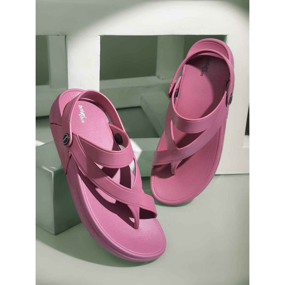 Action Women's Aptw-33 Backstrap Sandals | Office Wear | Comtable Sandals | Onion Pink - UK 7