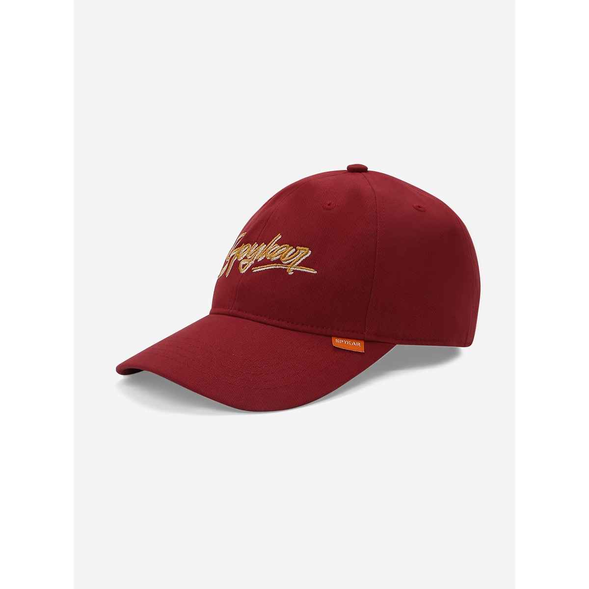Spykar Maroon & Yellow Caps for Men's | MACAPAS010