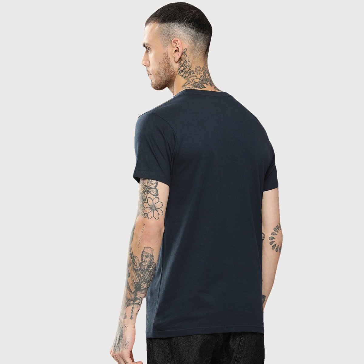 Dillinger Men's Pure Cotton T-shirt | Navy Blue - L